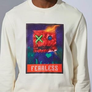 Fifth loop color vanilla large sweatshirt